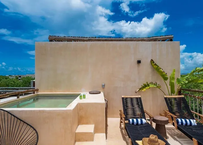 Apartment @villa.akbal- 2bd Rooftop W/ Open Dinning Tulum